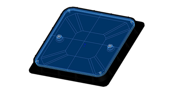 Finshed the new mould of EN124-5 Clear opening 760x760mm D400 Composite manhole cover